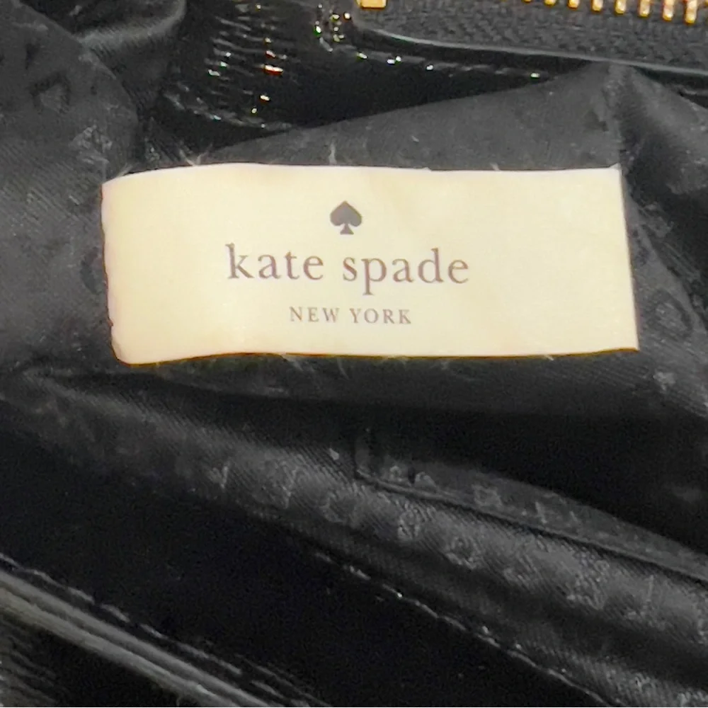 🆕NWT Kate Spade Bixby Place Elena Black Patent Leather Handbag